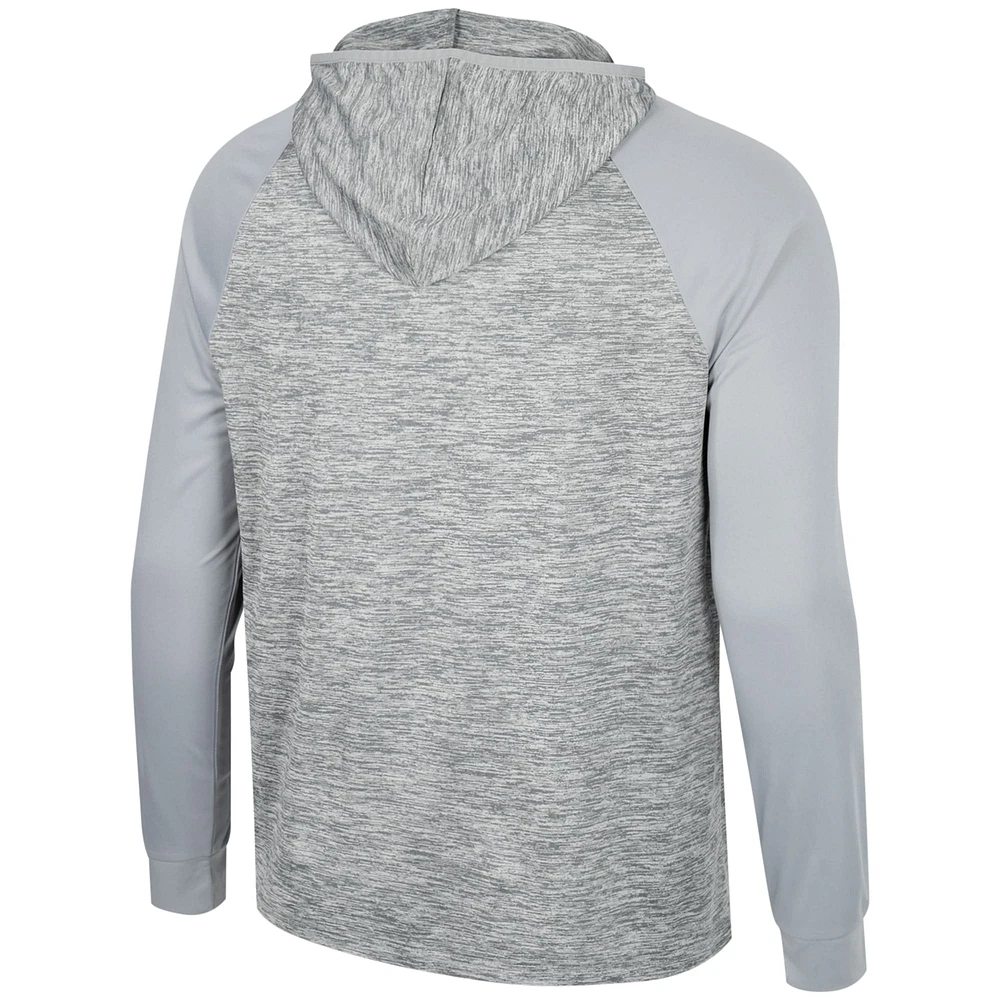 Haut à capuchon Cybernetic Raglan des Wildcats de l'Arizona Colosseum Gray pour homme