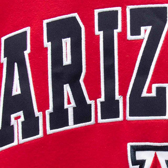 Sweat-shirt à col rond avec logo et arc Colosseum Red Arizona Wildcats pour hommes