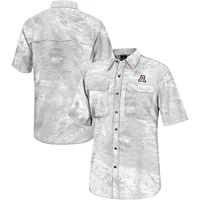 Colosseum White Arizona Wildcats Realtree Aspect Charter Chemise de pêche à boutons complets pour homme