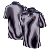 Polo de performance rayé Nike pour hommes, bleu marine/blanc, Arizona Wildcats Primetime Victory