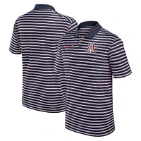 Polo de performance rayé Nike pour hommes, bleu marine/blanc, Arizona Wildcats Primetime Victory