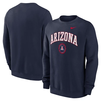 Sweat-shirt à capuche Nike bleu marine Arizona Wildcats Arched Seal pour homme
