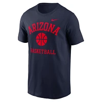 Men's Nike Navy Arizona Wildcats Basketball Icon T-Shirt
