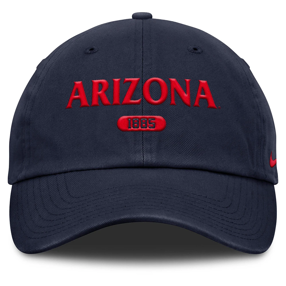 Men's Nike Navy Arizona Wildcats Club Adjustable Hat