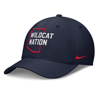 Casquette Nike bleu marine Arizona Wildcats Local Swoosh Flex pour homme