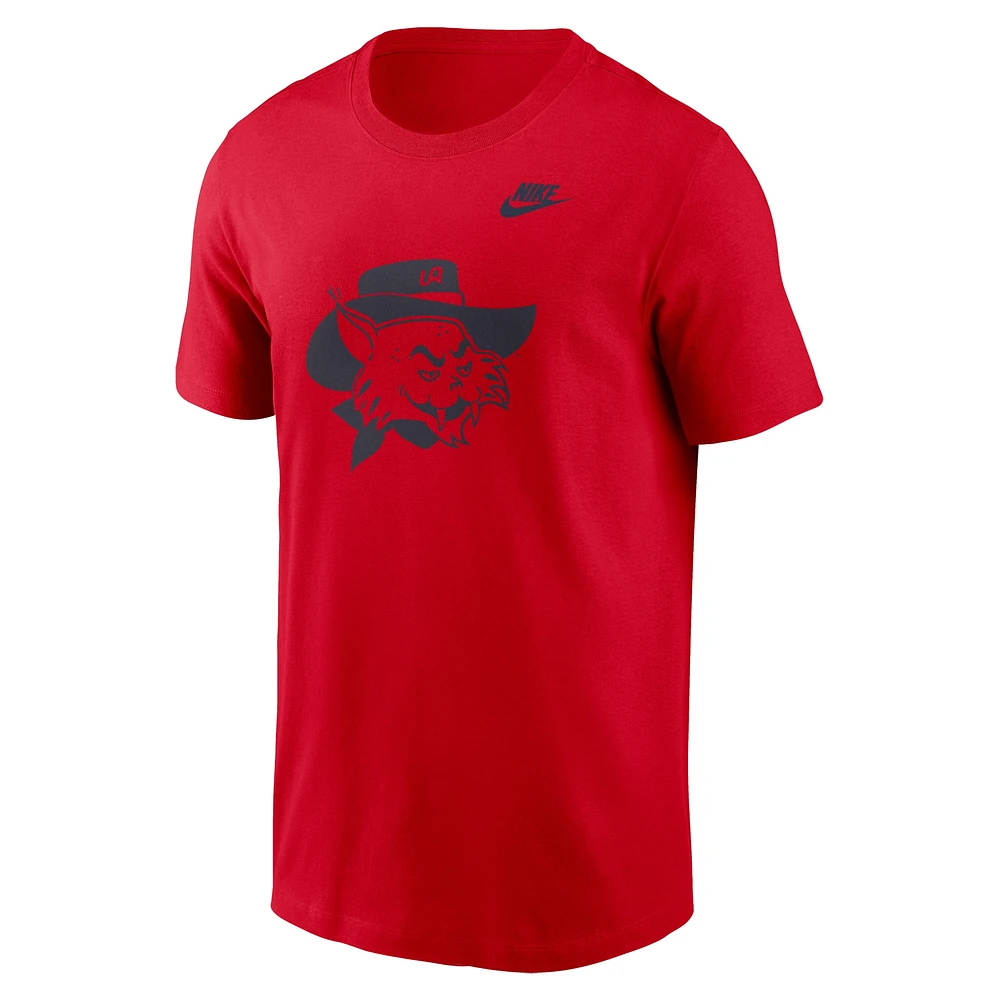 T-shirt Nike rouge pour homme avec logo alternatif Arizona Wildcats Legacy