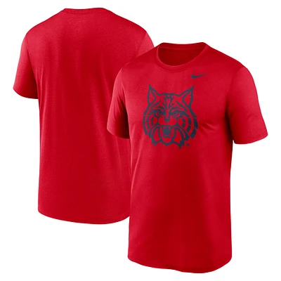 T-shirt Nike rouge avec logo alternatif des Wildcats de l'Arizona pour hommes