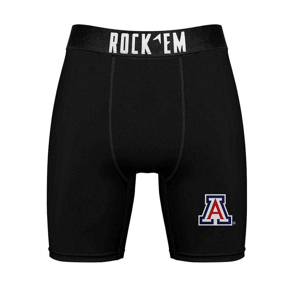 Men's Rock Em Socks Arizona Wildcats Primary Crew & Boxer Briefs Combo Pack