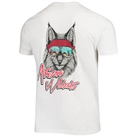 T-shirt bandana mascotte des Wildcats de l'Arizona blanc pour homme