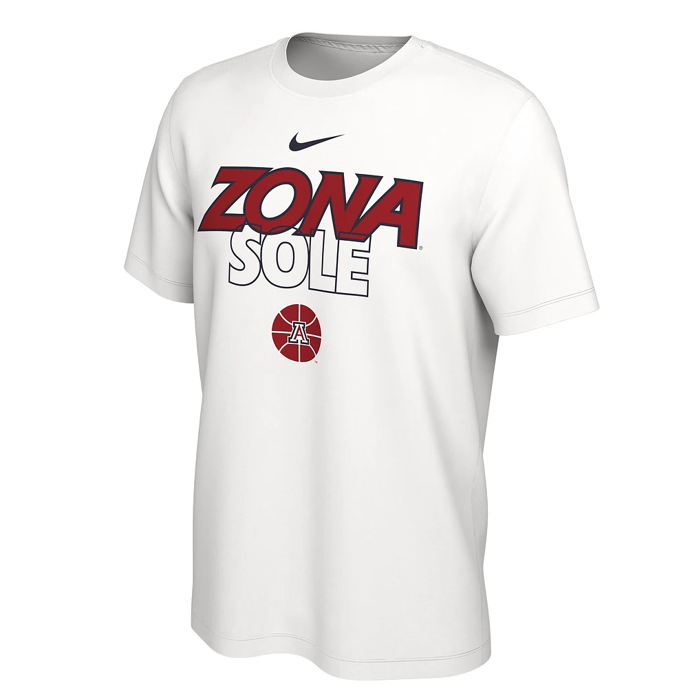 Nike  White Arizona Wildcats 2023 On Court Bench T-Shirt