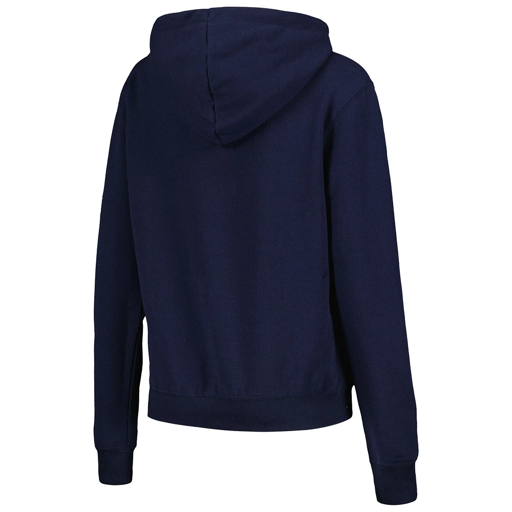 Women's Stadium Athletic Navy Arizona Wildcats Big Logo Pullover Hoodie