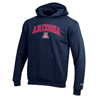 Youth Champion Navy Arizona Wildcats Campus Pullover Hoodie