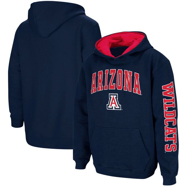 Chandail à capuchon 2-Hit Team Colosseum Wildcats de l'Arizona pour jeune, bleu marine