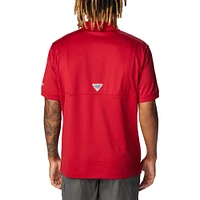 Men's Columbia Cardinal Arkansas Razorbacks Tamiami Omni-Wick Polo
