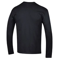 Men's Champion  Black Arkansas Razorbacks Basic Arch Long Sleeve T-Shirt