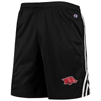 Men's Champion Black Arkansas Razorbacks Team Lacrosse Shorts