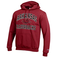 Men's Champion Cardinal Arkansas Razorbacks High Motor Pullover Hoodie