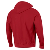 Men's Champion Cardinal Arkansas Razorbacks Vault Late Night Reverse Weave Pullover Hoodie
