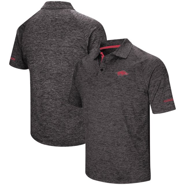 Colosseum Arkansas Razorbacks Big & Tall Down Swing Polo Homme Noir