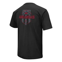 Men's Colosseum Black Arkansas Razorbacks OHT Military Appreciation T-Shirt