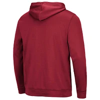Men's Colosseum Cardinal Arkansas Razorbacks Resistance Pullover Hoodie