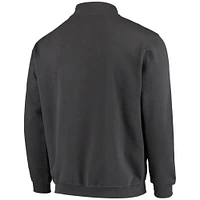 Men's Colosseum Charcoal Arkansas Razorbacks Tortugas Logo Quarter-Zip Jacket