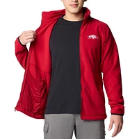 Men's Columbia  Cardinal Arkansas Razorbacks Flanker IV Fleece Raglan Full-Zip Jacket