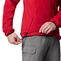 Men's Columbia  Cardinal Arkansas Razorbacks Flanker IV Fleece Raglan Full-Zip Jacket
