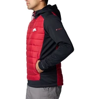 Men's Columbia  Red Arkansas Razorbacks Out-Shield Hybrid Full-Zip Hoodie Jacket