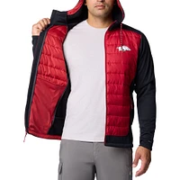 Men's Columbia  Red Arkansas Razorbacks Out-Shield Hybrid Full-Zip Hoodie Jacket