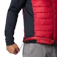 Men's Columbia  Red Arkansas Razorbacks Out-Shield Hybrid Full-Zip Hoodie Jacket