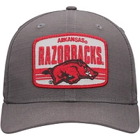 Men's New Era Charcoal Arkansas Razorbacks Team Elevated 9SEVENTY Stretch-Snap Adjustable Hat