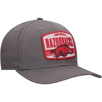 Men's New Era Charcoal Arkansas Razorbacks Team Elevated 9SEVENTY Stretch-Snap Adjustable Hat