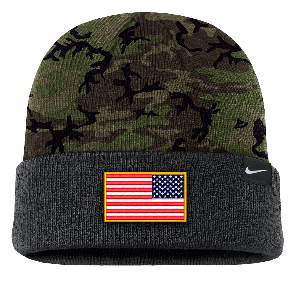 Men's Nike  Camo Arkansas Razorbacks Military Appreciation Cuffed Knit Hat