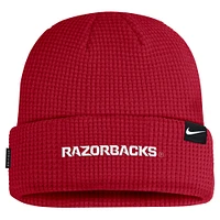 Men's Nike Cardinal Arkansas Razorbacks 2024 Sideline Terra Cuffed Knit Hat