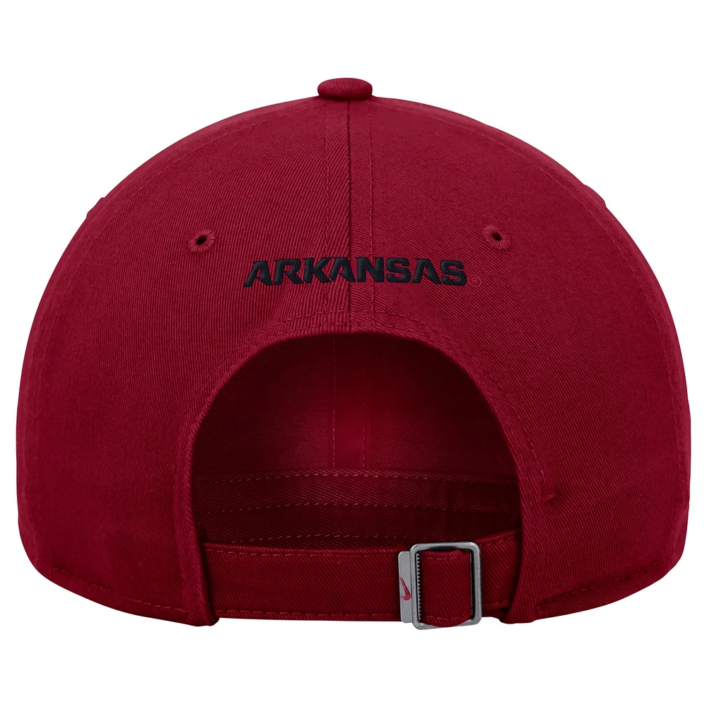 Men's Nike  Cardinal Arkansas Razorbacks Club Adjustable Hat