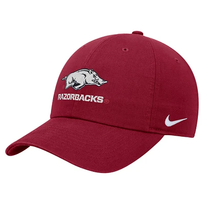 Casquette ajustable Nike Cardinal Arkansas Razorbacks Club pour homme