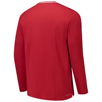 Veste Nike Cardinal Arkansas Razorbacks Coaches à quart de zip pour homme
