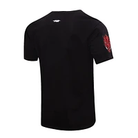 Men's Pro Standard Black Arkansas Razorbacks Classic Stacked Logo T-Shirt