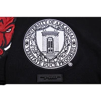 Men's Pro Standard Black Arkansas Razorbacks Classic Stacked Logo T-Shirt