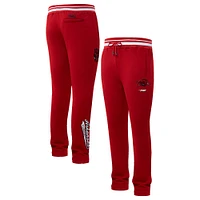 Men's Pro Standard Cardinal Arkansas Razorbacks Script Tail Fleece Sweatpants