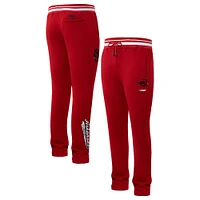 Men's Pro Standard Cardinal Arkansas Razorbacks Script Tail Fleece Sweatpants