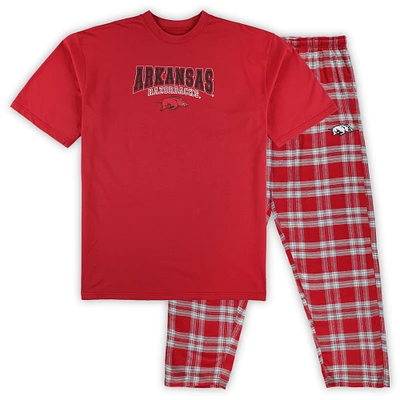 PRF ARK CARDINAL GREY LOT DE 2 PANTALONS ET T-SHIRT EN FLANELLE TEEMENXSS