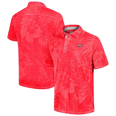 Polo Sport Santiago Paradise pour homme Tommy Bahama Cardinal Arkansas Razorbacks