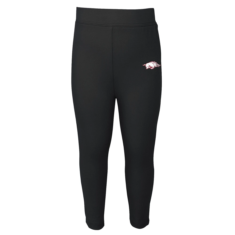 Preschool & Toddler Cardinal/Black Arkansas Razorbacks Forever Love T-Shirt Leggings Set