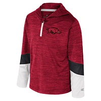 Toddler Colosseum Cardinal Arkansas Razorbacks Rylos Quarter-Zip Windshirt