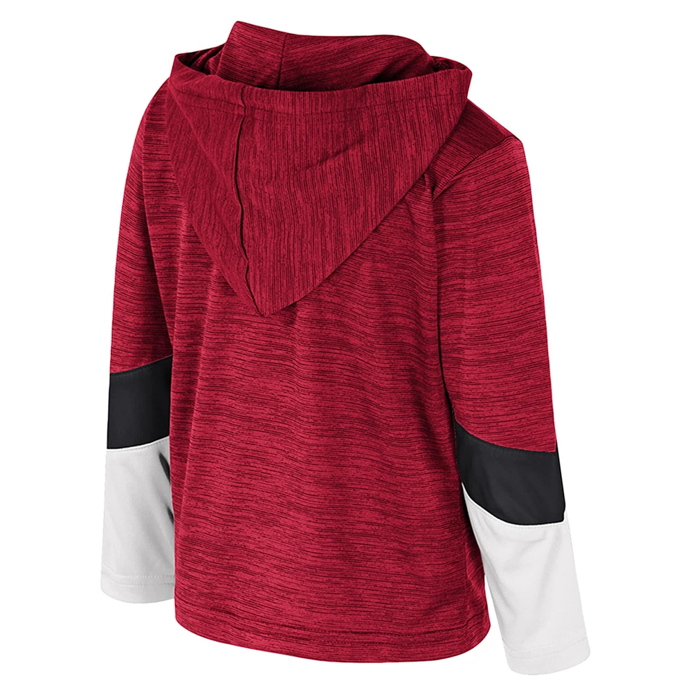 Toddler Colosseum Cardinal Arkansas Razorbacks Rylos Quarter-Zip Windshirt