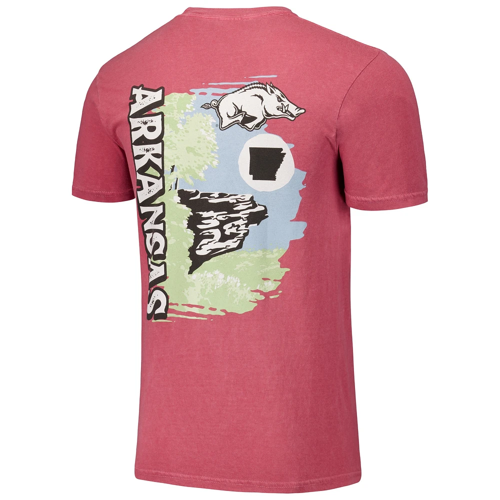 Unisex Cardinal Arkansas Razorbacks Hyper Local Whitaker Point T-Shirt