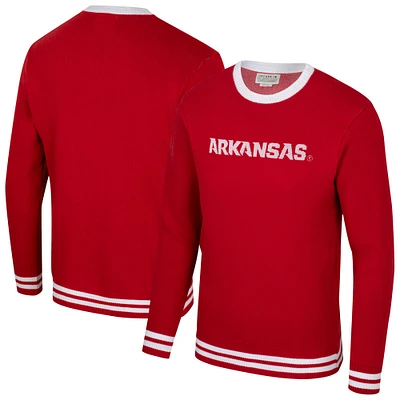 Pull unisexe Uscape Apparel Cardinal Arkansas Razorbacks Renew Knit Vintage Pullover