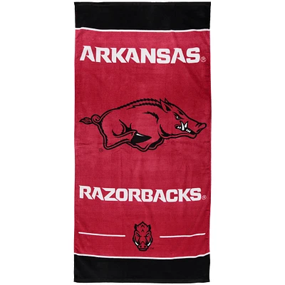 Serviette de plage en fibre WinCraft Arkansas Razorbacks 30 po x 60 po